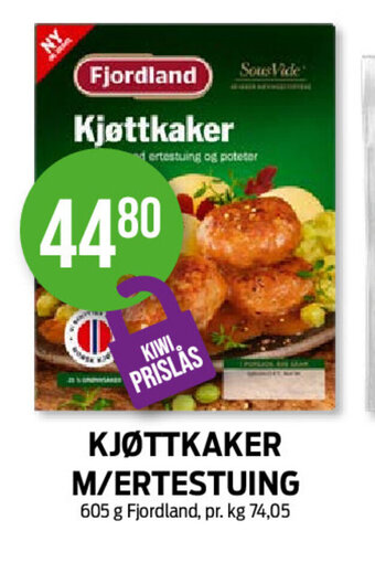 Kiwi Kjøttkaker M/ Ertestuing tilbud