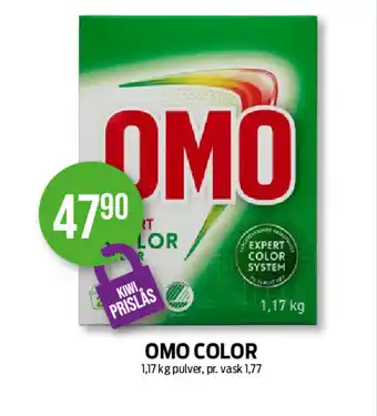 Kiwi Omo Color Pulver tilbud