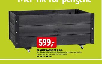 jem & fix Plantekasse på hjul tilbud