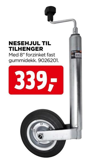 jem & fix Nesehjul til tilhenger tilbud