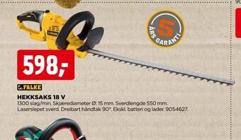 jem & fix Hekksaks 18 v tilbud