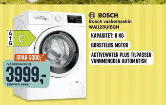 Skousen Bosch vaskemaskin wau28ui8sn tilbud
