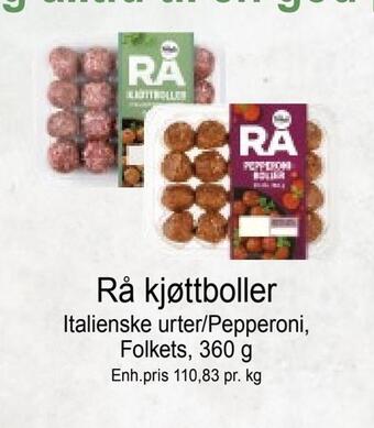 Joker Rå kjøttboller tilbud