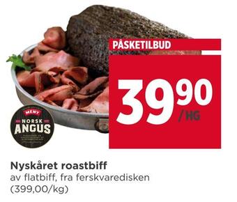 Meny Nyskåret roastbiff tilbud