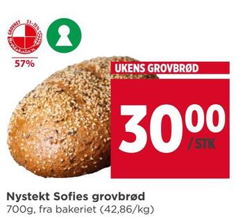 Meny Nystekt sofies grovbrød tilbud