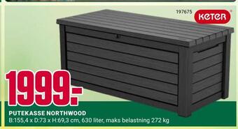 Europris Putekasse northwood tilbud