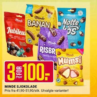 Europris Minde sjokolade tilbud