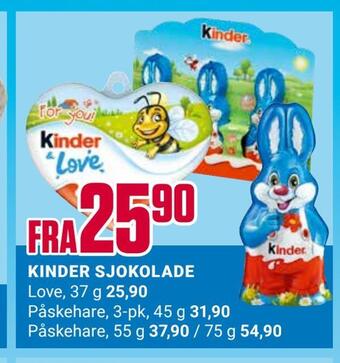 Europris Kinder sjokolade tilbud