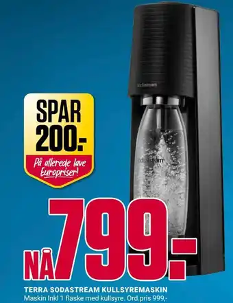 Europris Terra sodastream kullsyremaskin tilbud