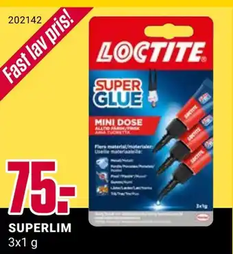 Europris Superlim tilbud