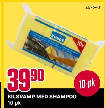 Europris Bilsvamp med shampoo tilbud