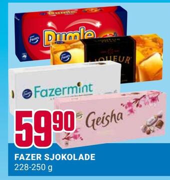 Europris Fazer sjokolade tilbud