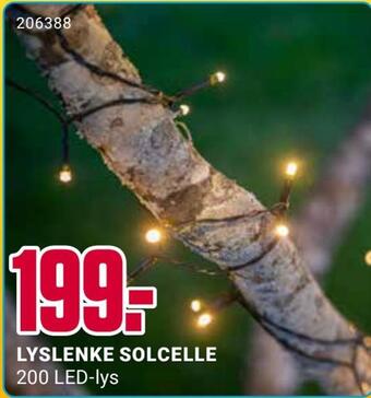 Europris Lyslenke solcelle tilbud