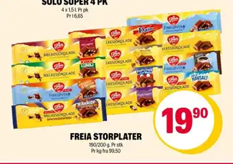 Coop Extra Firkløver sjokoladeplate tilbud