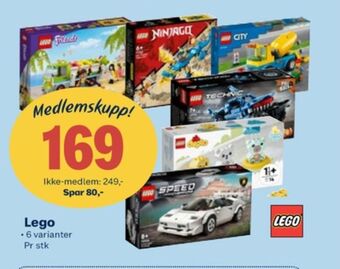 Coop Extra Lego byggesett tilbud