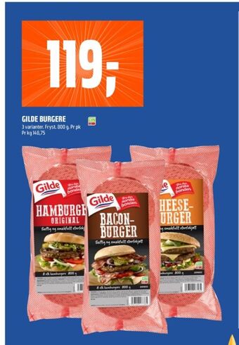 Coop Obs Gilde hamburger tilbud