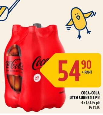 Coop Prix Coca-cola zero brus tilbud