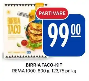 Rema 1000 Birria Taco-Kit tilbud