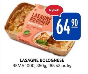 Rema 1000 Lasagne Bolognese tilbud