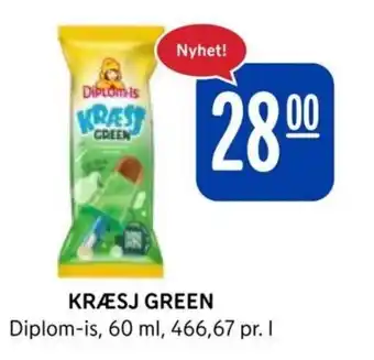 Rema 1000 Kræsj Green Diplom-is tilbud