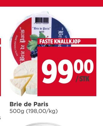 Meny Brie de paris tilbud