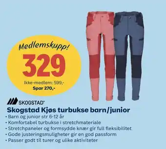 Coop Obs Skogstad kjøs turbukse barn/junior tilbud