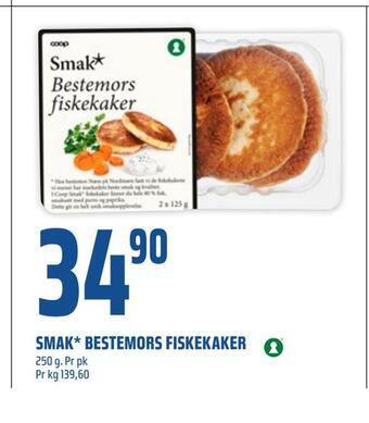 Coop Obs Smak* bestemors fiskekaker tilbud