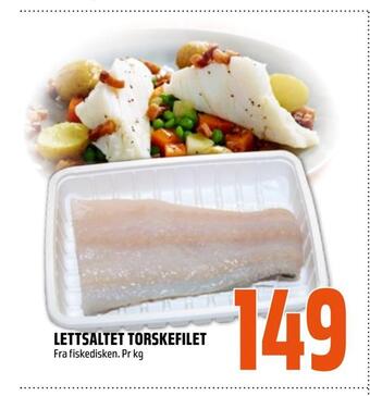 Coop Obs Lettsaltet torskefilet tilbud