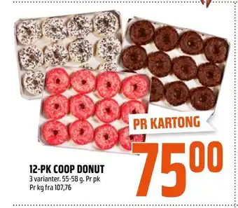 Coop Obs 12-pk coop donut tilbud