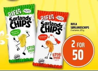 Coop Obs Rifla sørlandschips tilbud