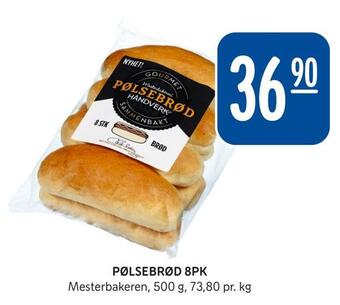Rema 1000 Pølsebrød 8pk tilbud