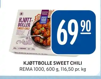 Rema 1000 Kjøttbolle sweet chili tilbud