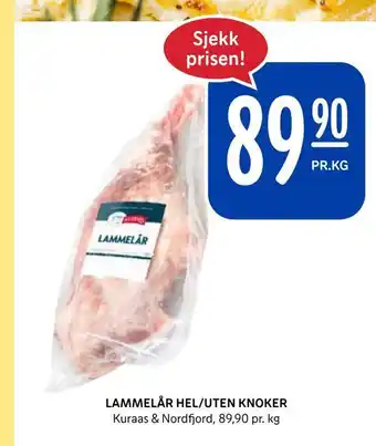 Rema 1000 Lammelår hel/uten knoker tilbud