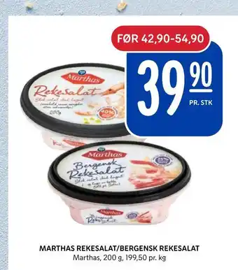 Rema 1000 Marthas rekesalat/bergensk rekesalat tilbud