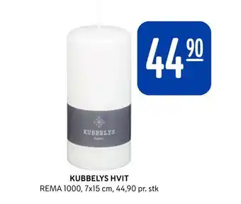 Rema 1000 Kubbelys hvit tilbud