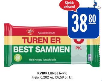 Rema 1000 Kvikk lunsj 6-pk tilbud