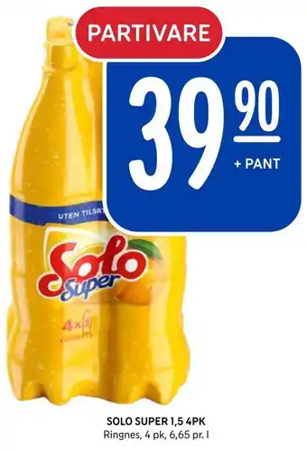 Rema 1000 Solo super 1,5 4pk tilbud