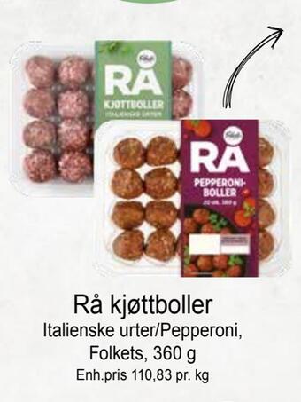 Joker Rå kjøttboller tilbud