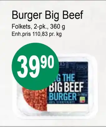 Joker Burger big beef tilbud