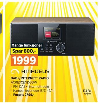 POWER Dab+/internett radio tilbud