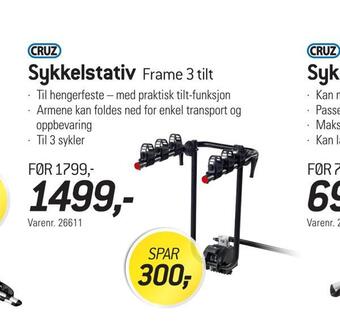 Thansen Sykkelstativ tilbud