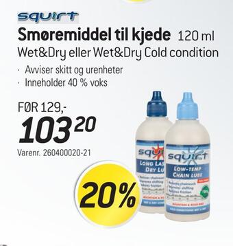 Thansen Smøremiddel til kjede tilbud
