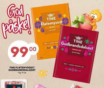 Coop Marked Tine fløtemysost/ gudbrandsdalsost tilbud