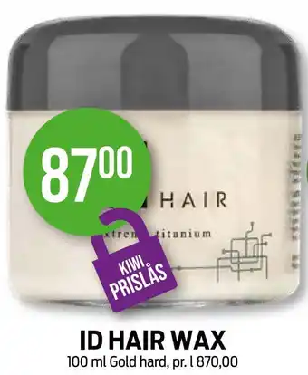 Kiwi Id hair wax tilbud