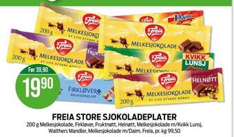 Freia store sjokoladeplater