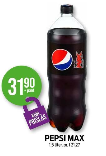 Kiwi Pepsi max tilbud