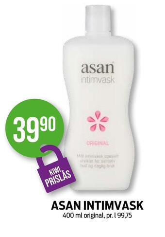 Kiwi Asan intimvask tilbud