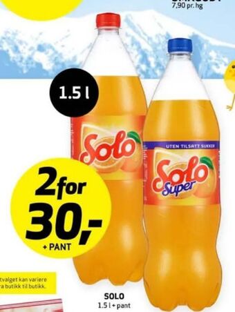 Bunnpris Solo brus tilbud