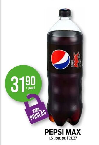 Kiwi Pepsi max brus tilbud