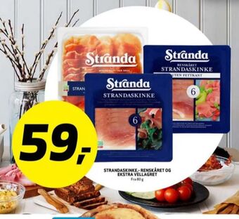 Bunnpris Stranda strandaskinke uten fettkant tilbud